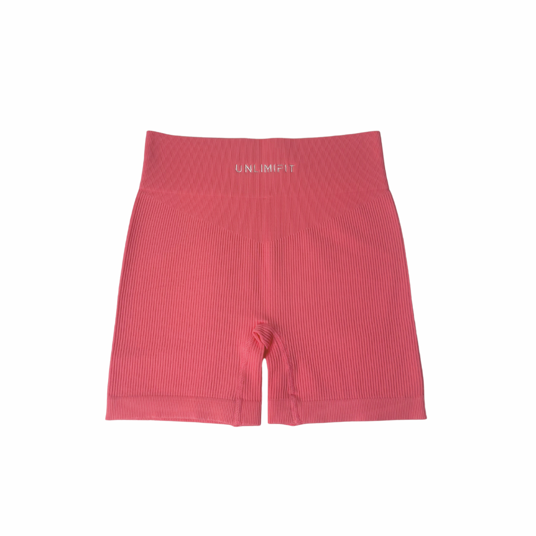 RIBBED HIGH RISE SHORTS
